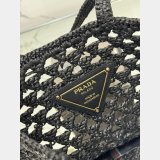 Best Prada straw shopping bag 1BG493