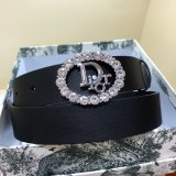 Wholesale Christian Dior AAA Belts 30mm Black Duplicate