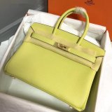 Hermes Birkin 35cm Togo leather Handbags Yellow Top Quality