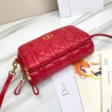 High Quality Dior Caro Bag Brown Supple Cannage Calfskin Fashion