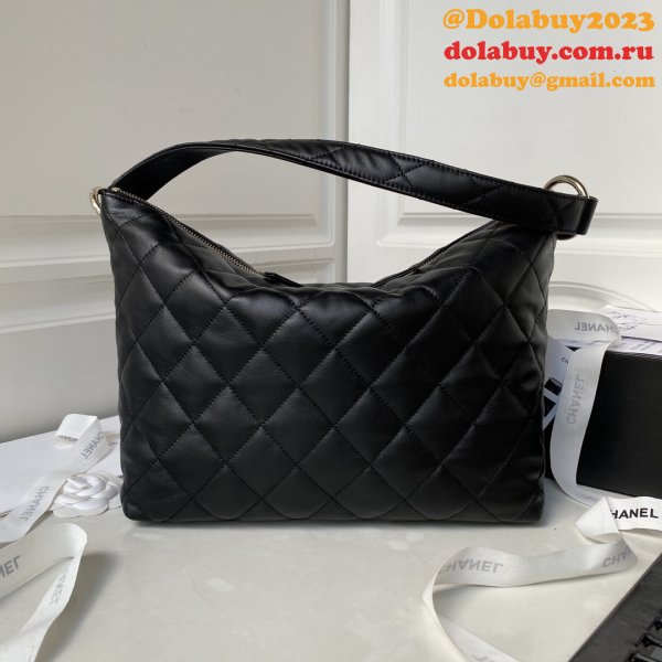 High Quality Hobo AS4347 Fashion Designer Black Handbags