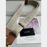 Luxury Loewe Anagram double-sided embroidered shoulder strap