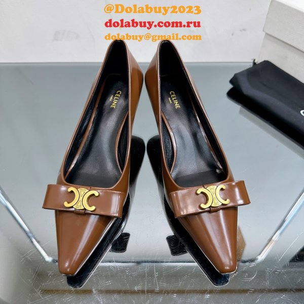 High Quality Designer Luxury Design Celine Heel 5cm Shoes