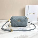 High Quality Dior Caro Bag Brown Supple Cannage Calfskin Fashion