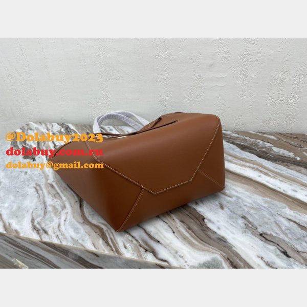 Small Celine Brown Cabas Phantom in soft grained calfskin Top Quality