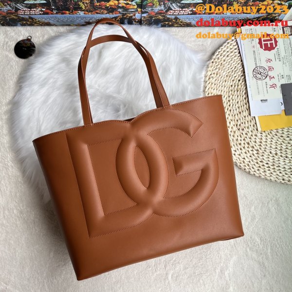 Luxury 1:1 Mirror Dolce & Gabbana Shopping DG Logo Tote 6650 Store Bag