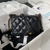 Luxury Copy AS4322 Shoulder 1:1 Mirror Fashion Black Bag