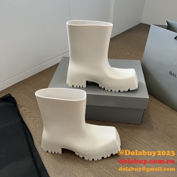 1:1 Mirror Balenciaga Luxury Trooper Rubber Boot 1:1 Mirror