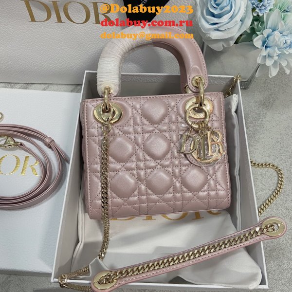 UK DIOR lambskin mini lady bag 17cm