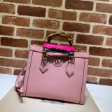 AAA 1:1 Mirror Designer Gucci 660195 Diana small tote leather Handbags