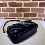 Affordable 446744 Black Marmont Top-Quality 7 Star Gucci Bags