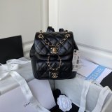 High Quality Cheap Designer Backpack AS2908 Black/White Bag 18CM