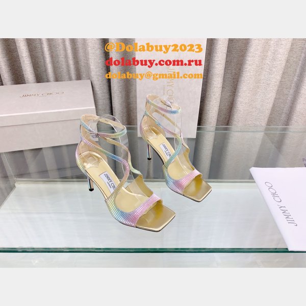 High Heeled Sandals AAA+ Heel: 8.5 cm / 10cm Jimmy Choo Shoes