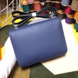 Hermes Constance Bag 23cm Epsom Leather dark blue Duplicate