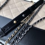 AAA+ CC Gabrielle hobo bag 28cm Black Apricot