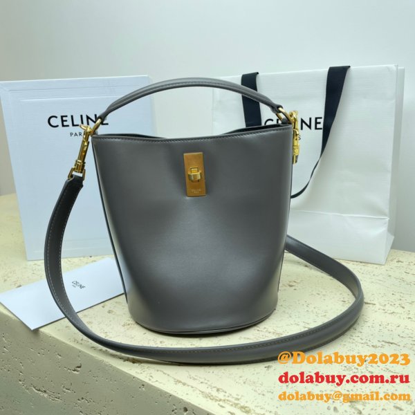 UK Celine Perfect Perfect Quality Teen Bucket Triomphe Bag