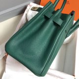 Hermes Birkin 35cm Togo leather Handbags Green High Quality bag