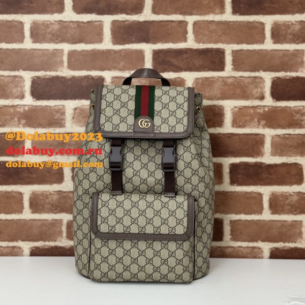 Men Gucci 792114 Ophidia Small GG Backpack Ebony Supreme Wholesale Bag