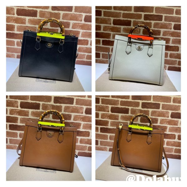 Gucci Best Quality Designer 7 Star Diana medium tote leather bag