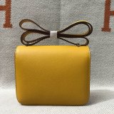 Hermes Constance Bag 18cm Epsom Leather Yellow High Quality bag