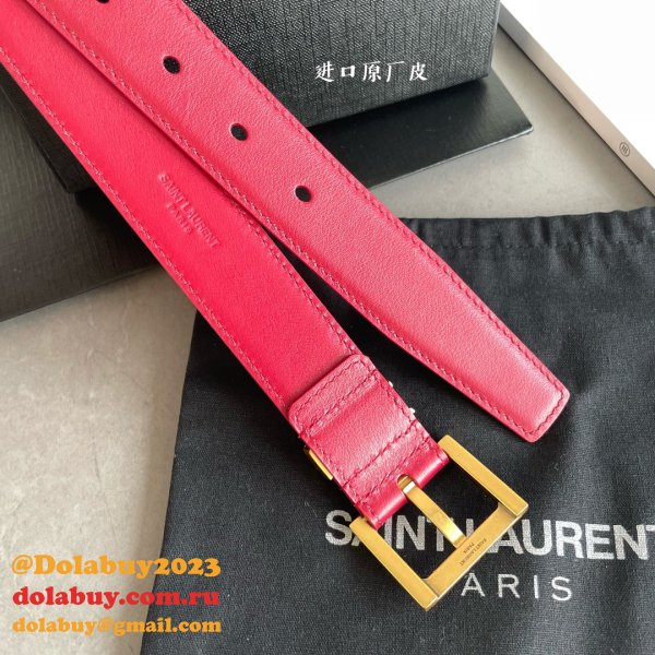 7 Star Best SAINT LAURENT 1:1 MirrorS BELT FOR SALE 20MM/30MM