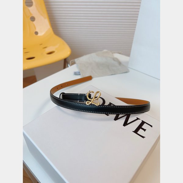 Fashion Loewe Women Belt 1:1 Mirror Smooth 1.5cm Width