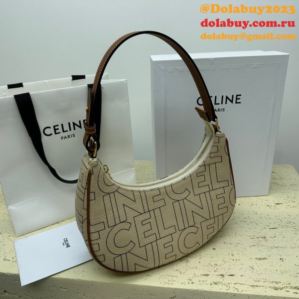 Celine Designer 1:1 Mirror Ava Denim 193952 Copy Bag