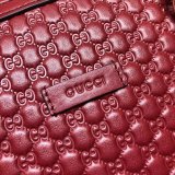 7 Star Gucci Copy Leather Convertible Micro GG Dome 449663 Bag