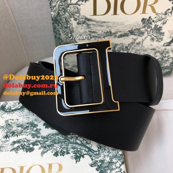 Christian Dior Perfect Belts 3.5CM & 5.0CM Black Shop Online Now