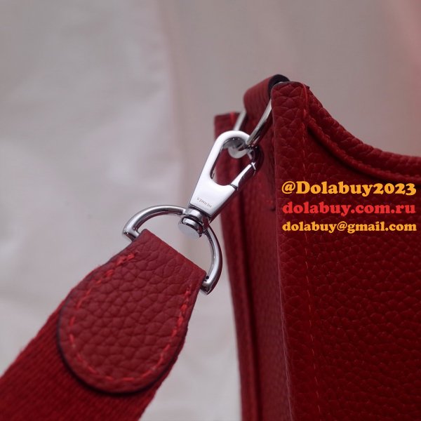 7 Star Hermes Mini Evelyne TPM Bag Red