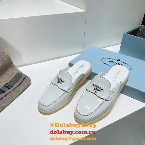 Wholesale Wholesale Prada 1:1 Designer Saint-Tropez Loafers Shoes