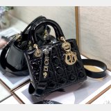 Knockoff DIOR LADY MY ABC Wholesale PATENT LEATHER HANDBAG 20cm