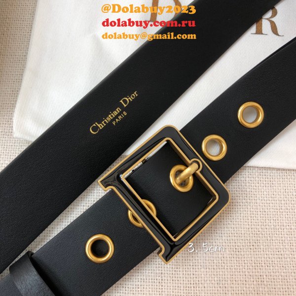 Christian Dior Perfect Belts 3.5CM & 5.0CM Black Shop Online Now