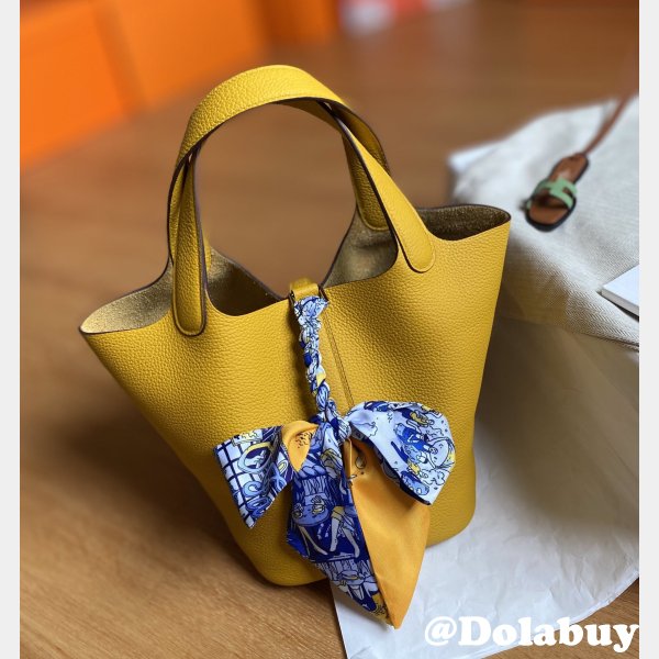 hermes Luxury picotin Yellow Best bags cheap bracelets