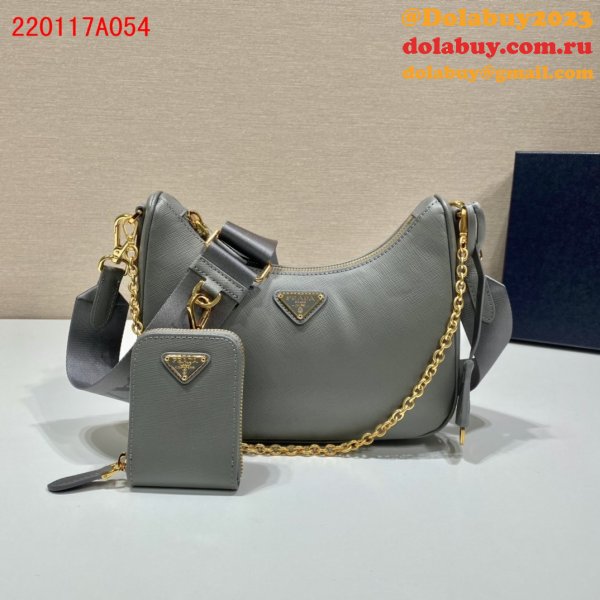 Top Quality Prada Handbags Cheap Highest Quality For Leather Hobo Re-Edition You