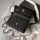 Best Top Wallet On Chain 1:1 Mirror AP4062 Black UK Bag