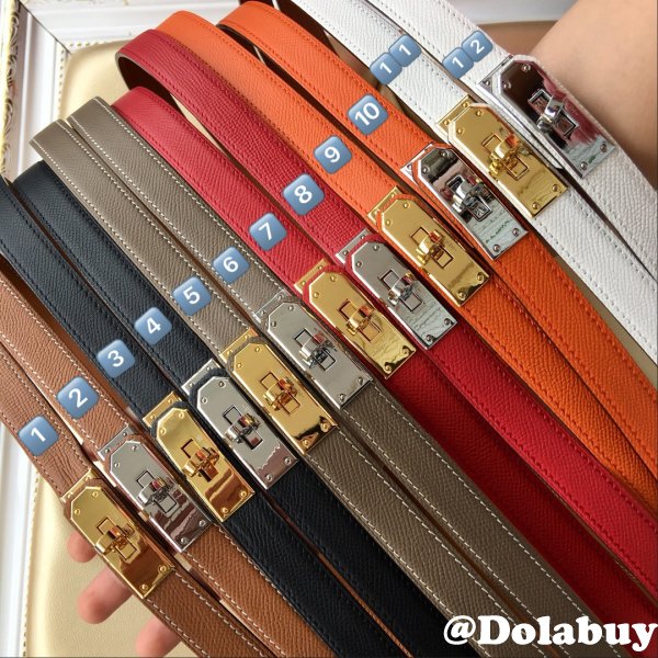 Inspired hottest selling hermes kelly thin belt 17mm