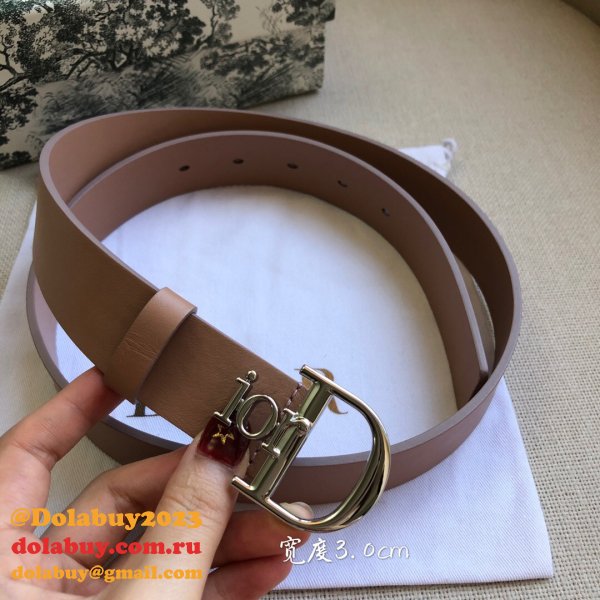 High Quality Christian Dior AAA Belts red/black/brown 30mm 1:1 Mirror