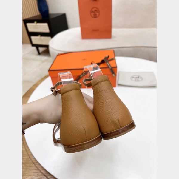 Copy HERMES SANTORINI EPSOM SANDALS 2024