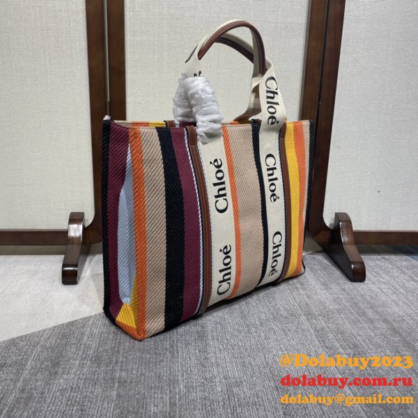 Cheap Chloe Woody Rainbow Designer Bag