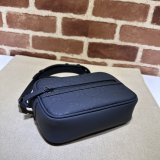 Gucci 1:1 GG Rubber-effect 771321 Shoulder Black Best Bag