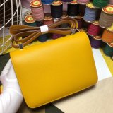 Hermes Constance Bag 23cm Epsom Leather Yellow Top Quality