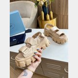 Buy New Cheap Prada Roman Platform Sandals Luxury Shoes