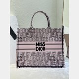 Designer Miss Dior Allover 1:1 Mirror Book Tote pink