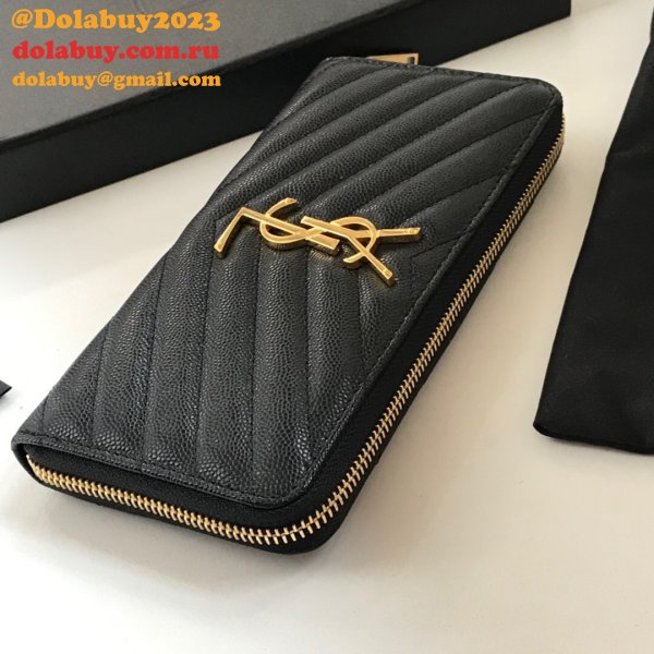 Perfect Saint Laurent Knockoff Wallets & Card Cases Black