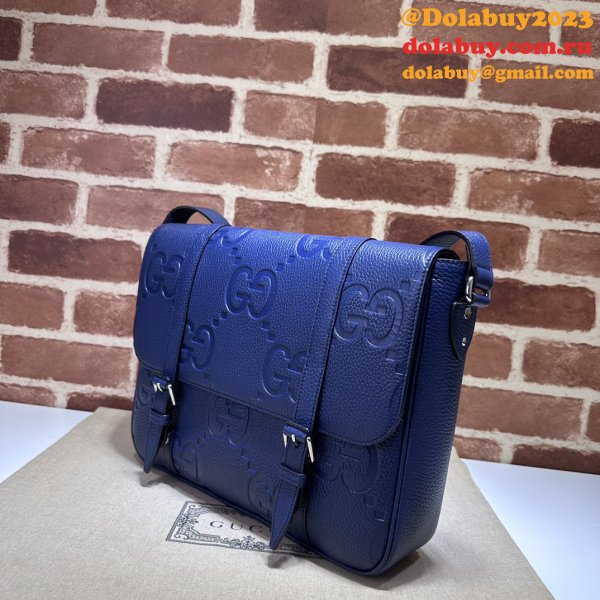 Jumbo Gucci Inspired GG AAA+ Messenger 760234 Blue Bag