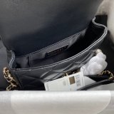 CC Knockoff Pearl CF Classic Flap 18cm Black/White Bags