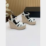 Saint Laurent Wholesale Espadrille Platform Wedge Sandals Heel Shoes