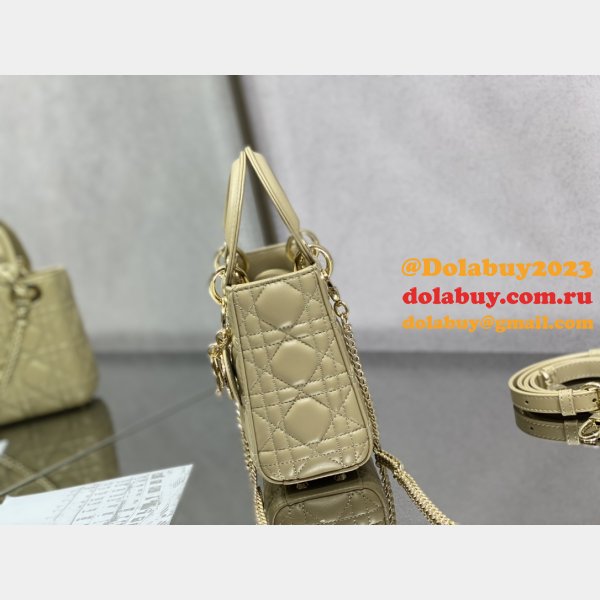 Designer DIOR LADY 17/20CM BAG LAMBSKIN