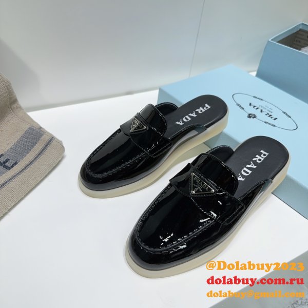 Wholesale Wholesale Prada 1:1 Designer Saint-Tropez Loafers Shoes